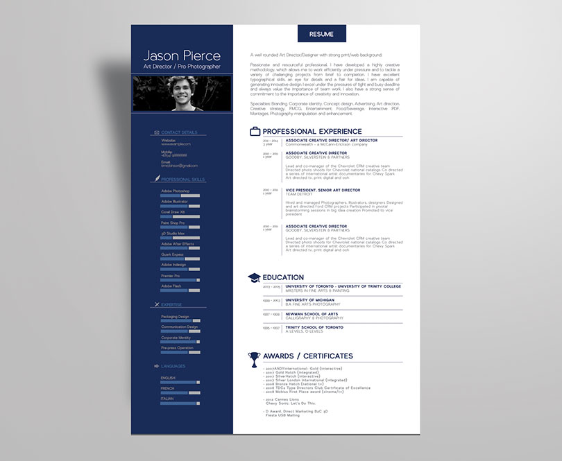Simple Premium Resume (CV) Design, Cover Letter Template ...