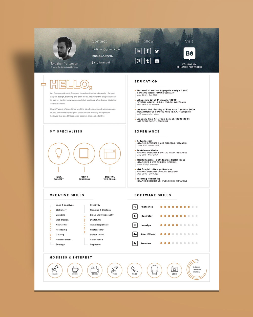 resume template with photo insert