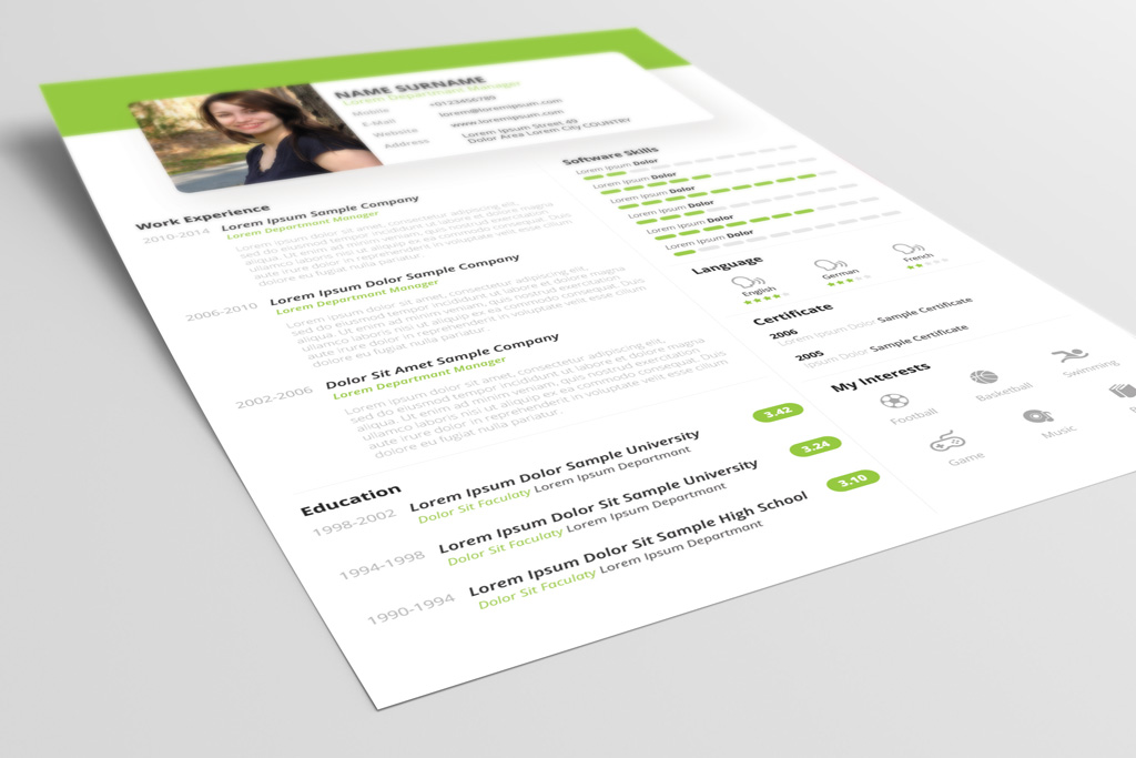 free beautiful resume  cv  design template psd  u0026 ppt file