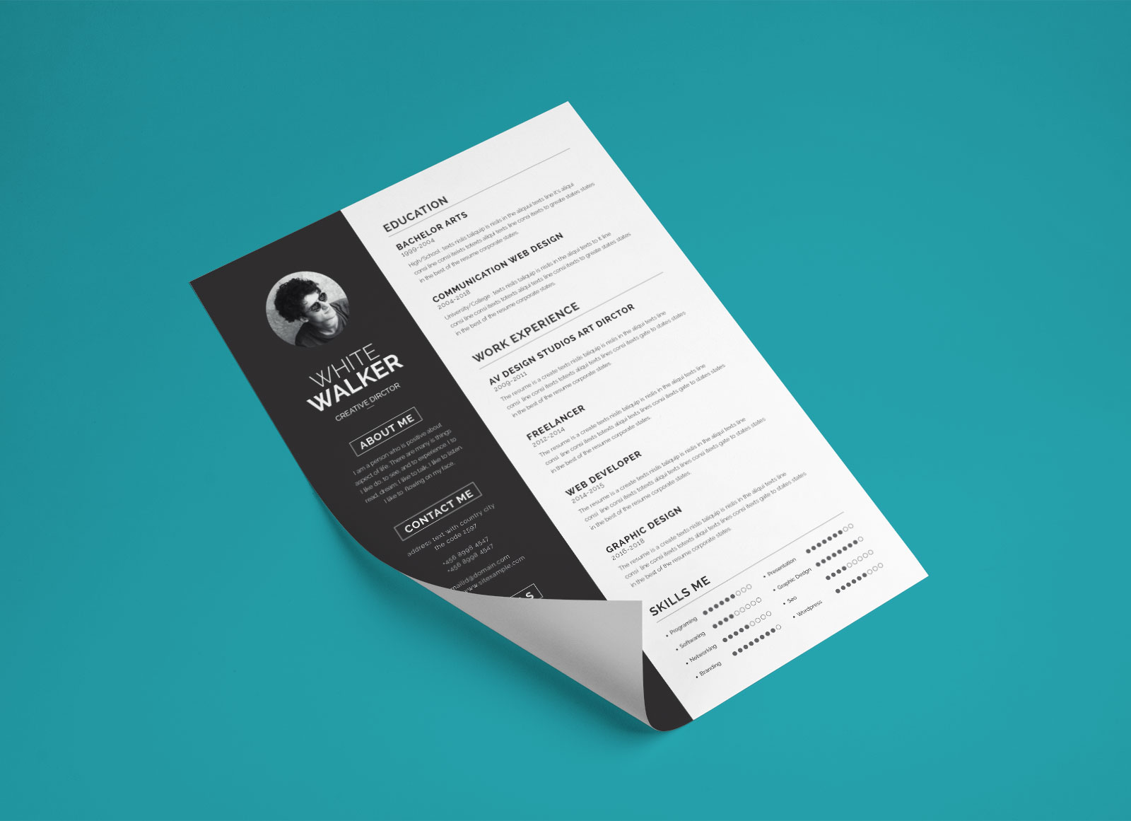 free clean resume template  u0026 cover letter in word  psd