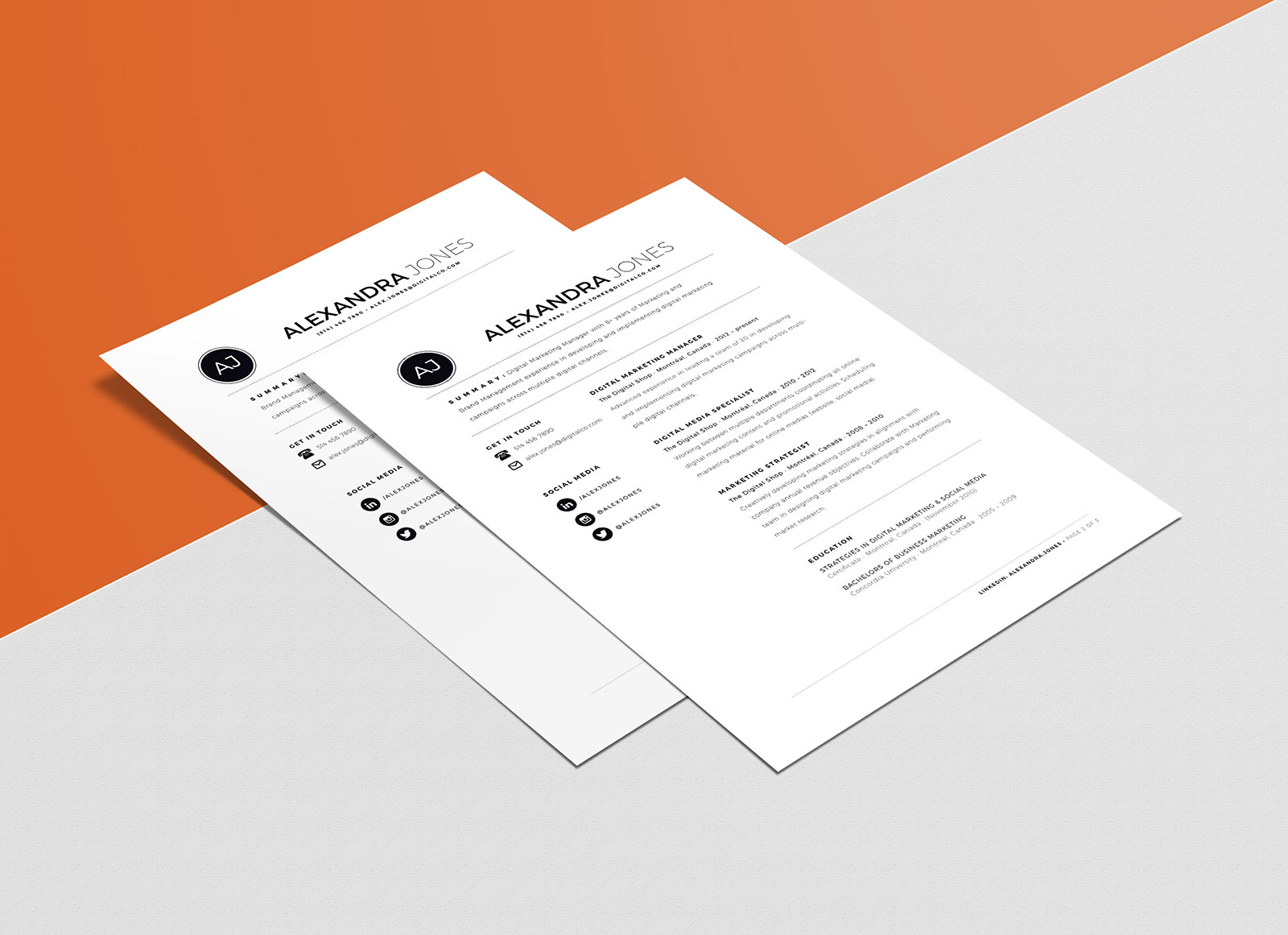 free minimalist resume template in indd  ai  u0026 word format
