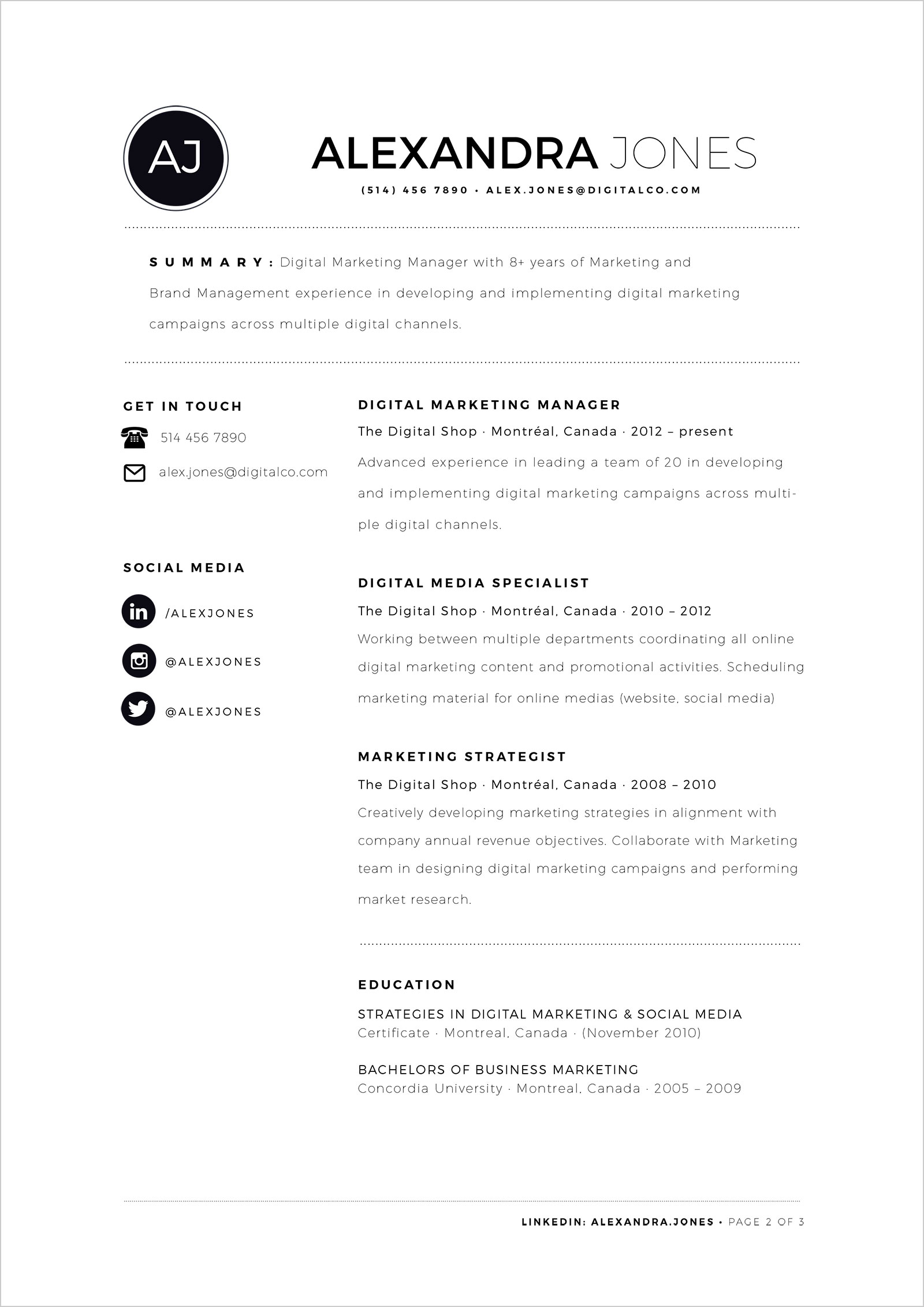 Free Minimalist Resume Template In INDD Ai Word Format Good Resume