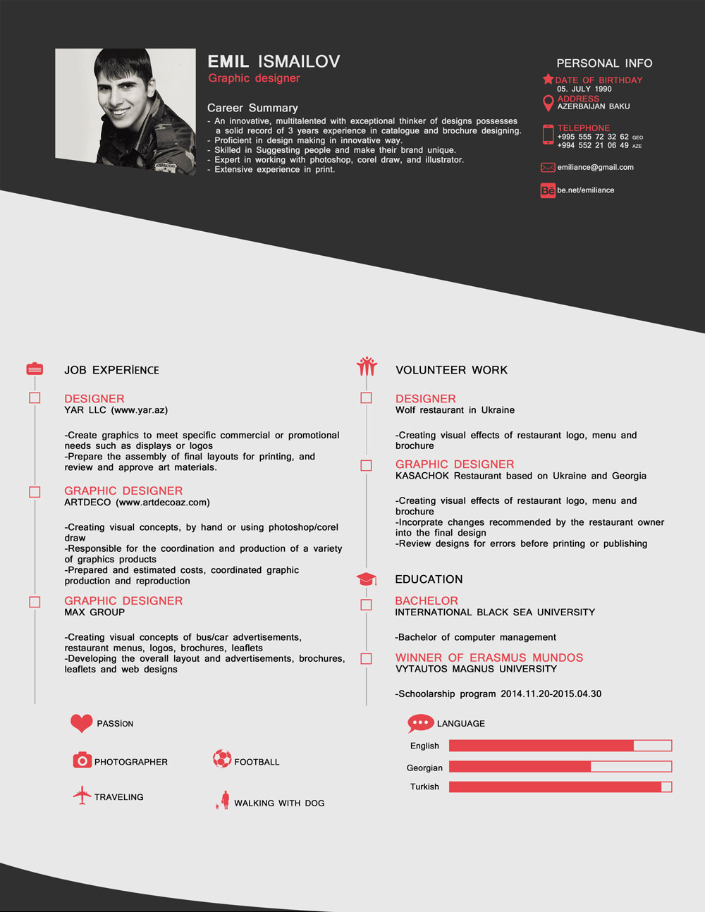 free old style cv   template in psd format