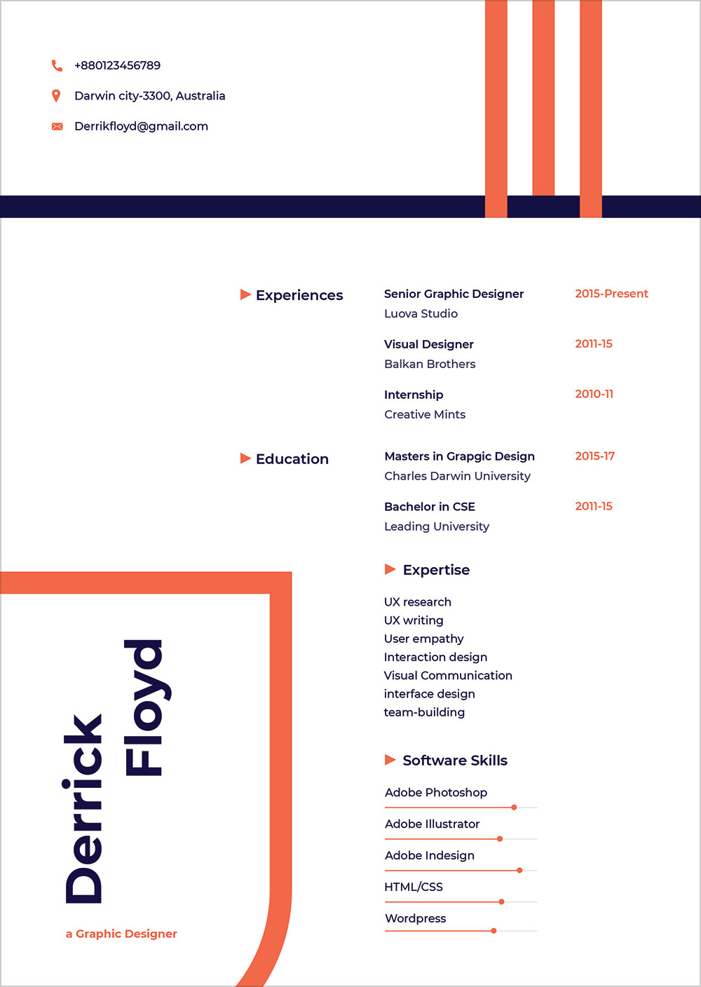 free professional cv   resume template  u0026 cover letter in word  psd  sketch  u0026 xd