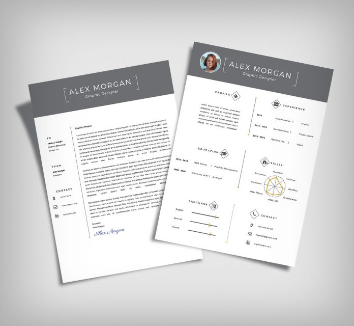 Free Minimalist Resume Template & Cover Letter Ai File - Good Resume