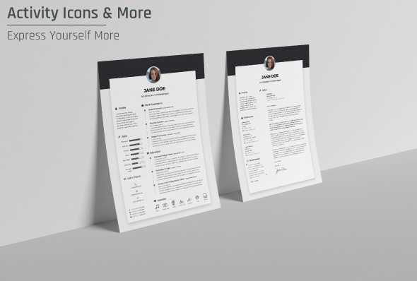 Free Resume CV Design Template & Cover Letter In DOC, PSD, AI & INDD