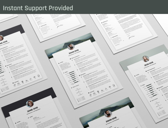 Free Resume CV Design Template & Cover Letter In DOC, PSD, AI & INDD