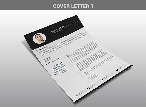 Free Professional Resume (CV) Template With Cover Letter & Portfolio PSD Files-4