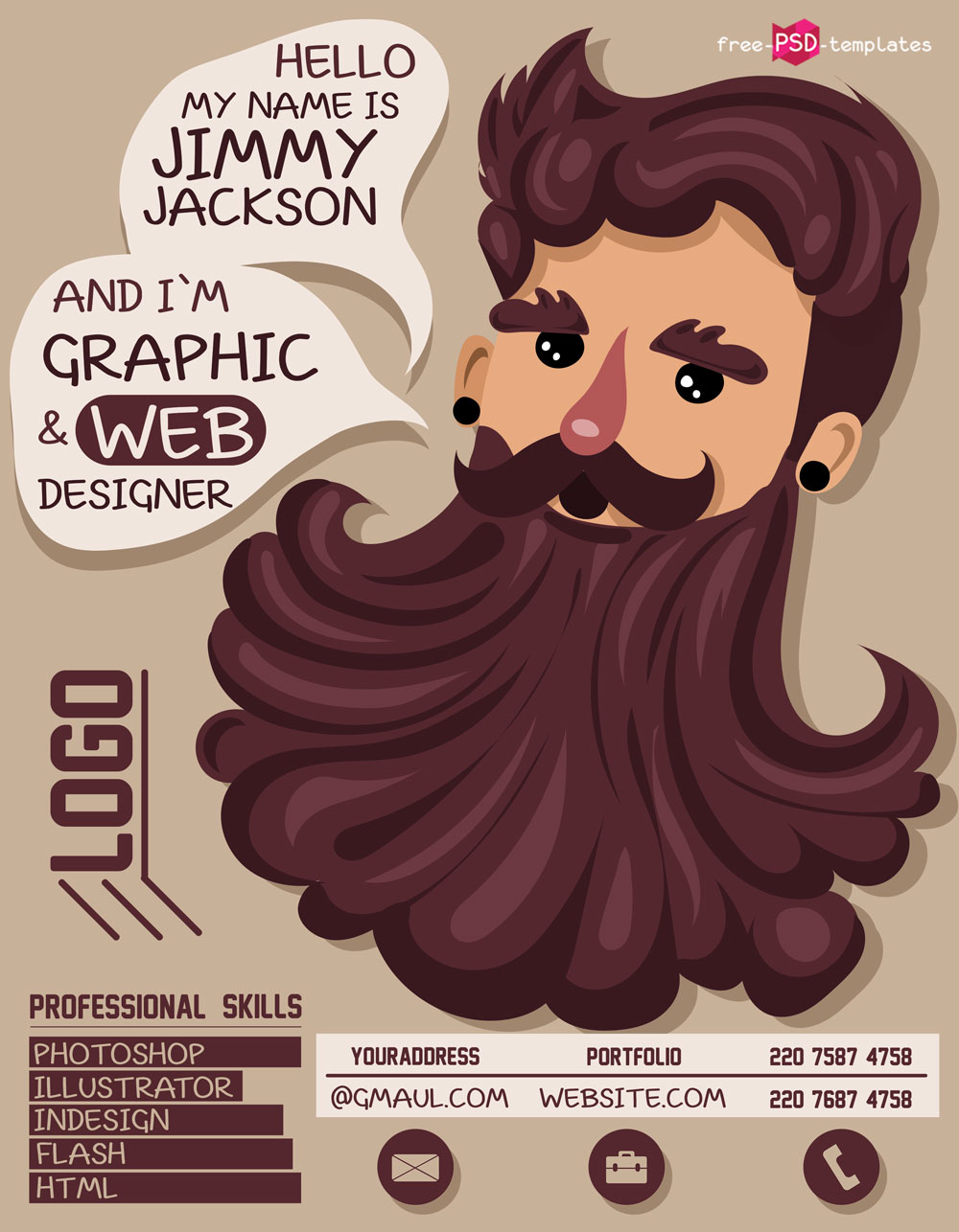 Free-Creative-Resume-CV-Template-for-Illustrator-&-Graphic-Artist