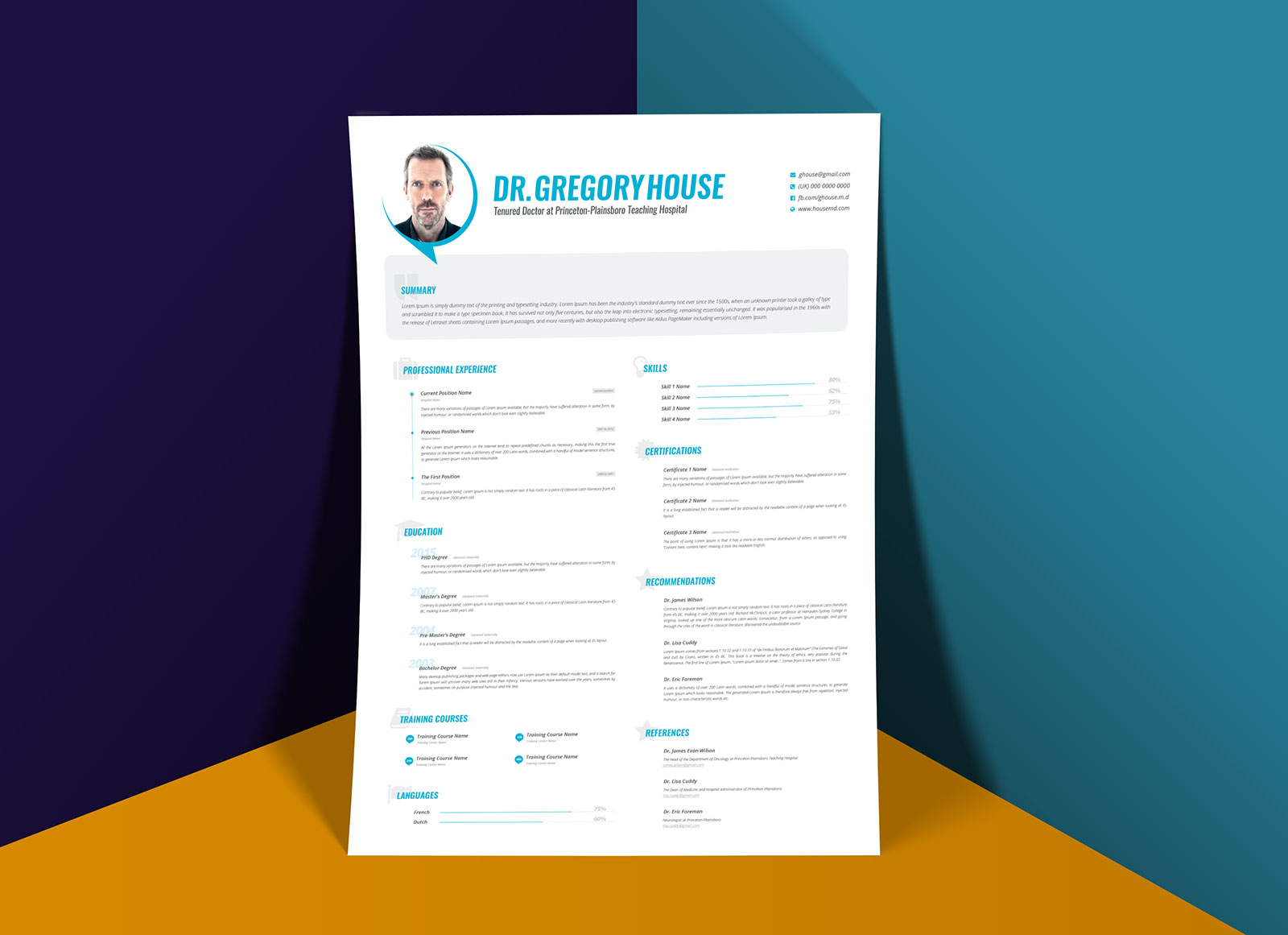 Free-PSD-Resume-Template-for-Doctors-and-Surgeons-2