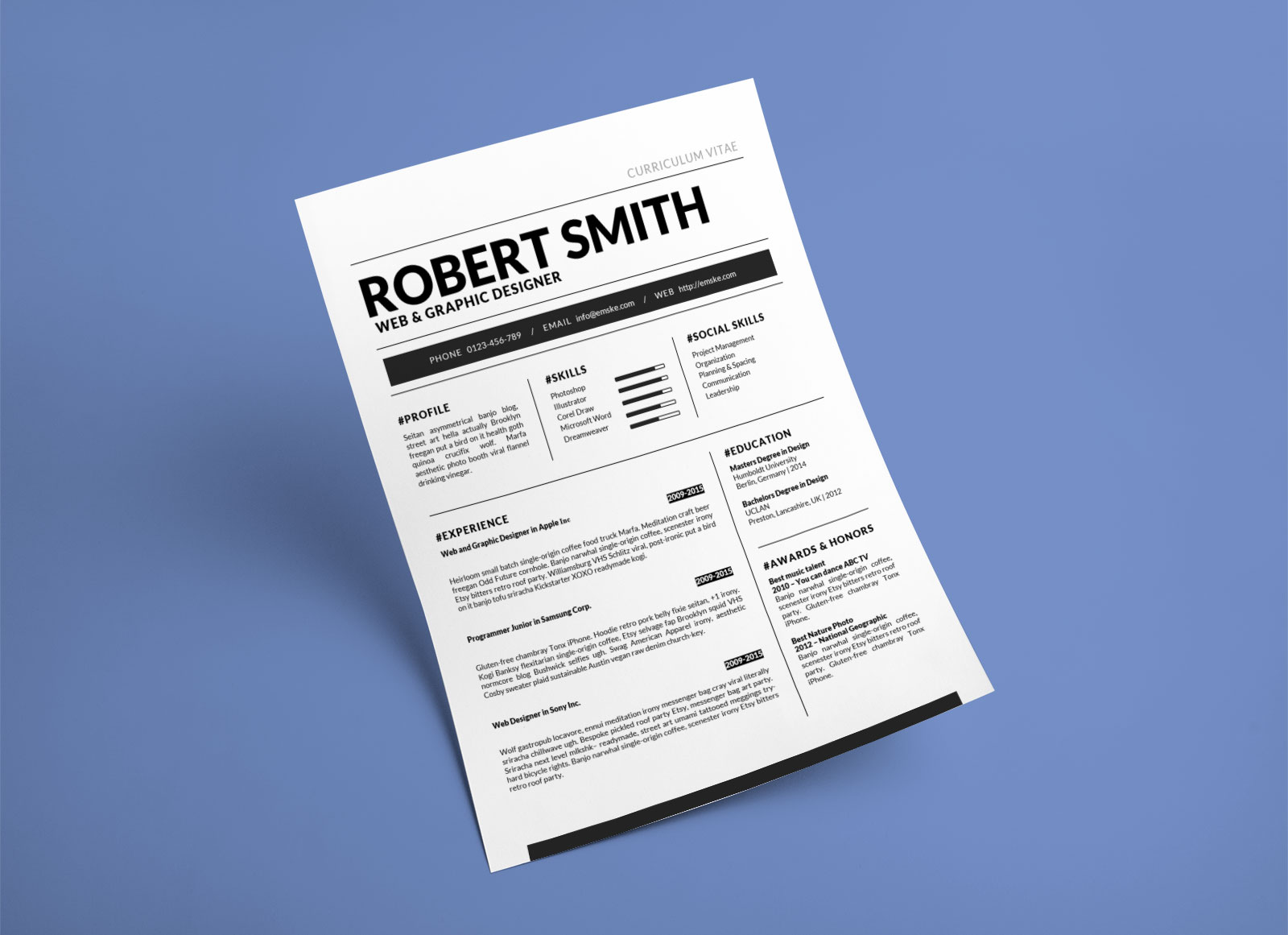 Free-Standard-Resume-Template-in-DOCX-&-DOC-Format