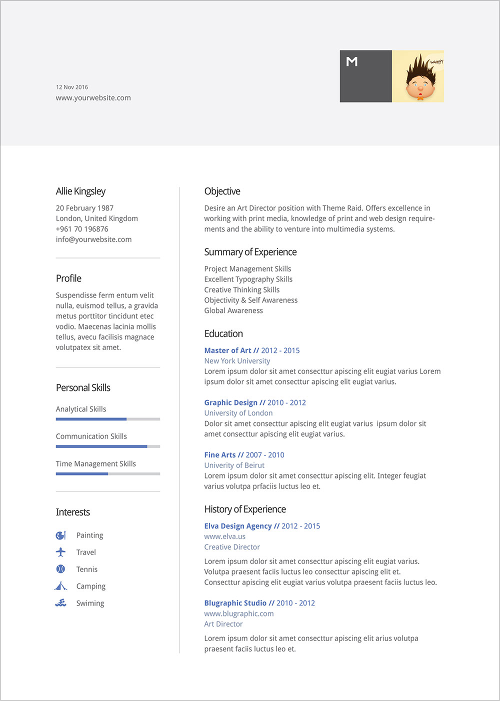 Free Ai DOC & DOCX Professional Resume Template for Architects & Designers (4)