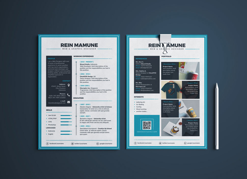 Free-PSD-Resume-Template-Cover Letter & Portfolio Design-For-Web-&-Graphic-Designer (1)